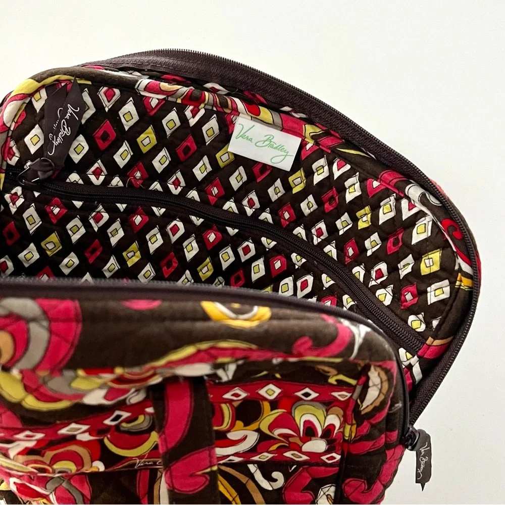 VERA BRADLEY Large Laptop School Bag Purse Wallet Eye Case Floral Paisley Print